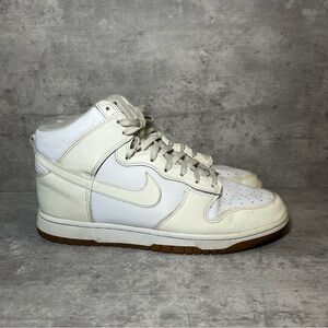 Nike Dunk High 'Sail Gum' Sneakers DD1869-109 Mens sz 10/Womens sz 11.5